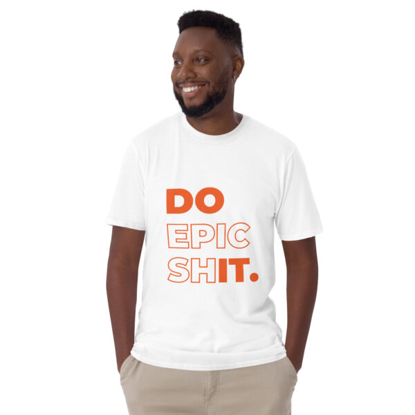 Do Epic Shit Orange White Shirt - Image 2