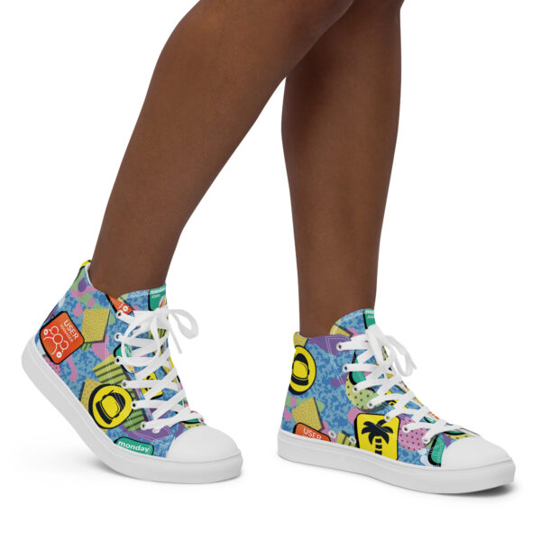 Women’s high top canvas shoes - Image 2